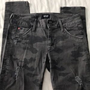 Hudson Collin midrise camo Jeans